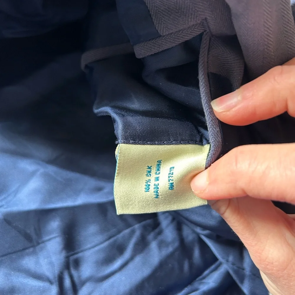 [Joseph & Feiss] Blue Silk Suit Jacket